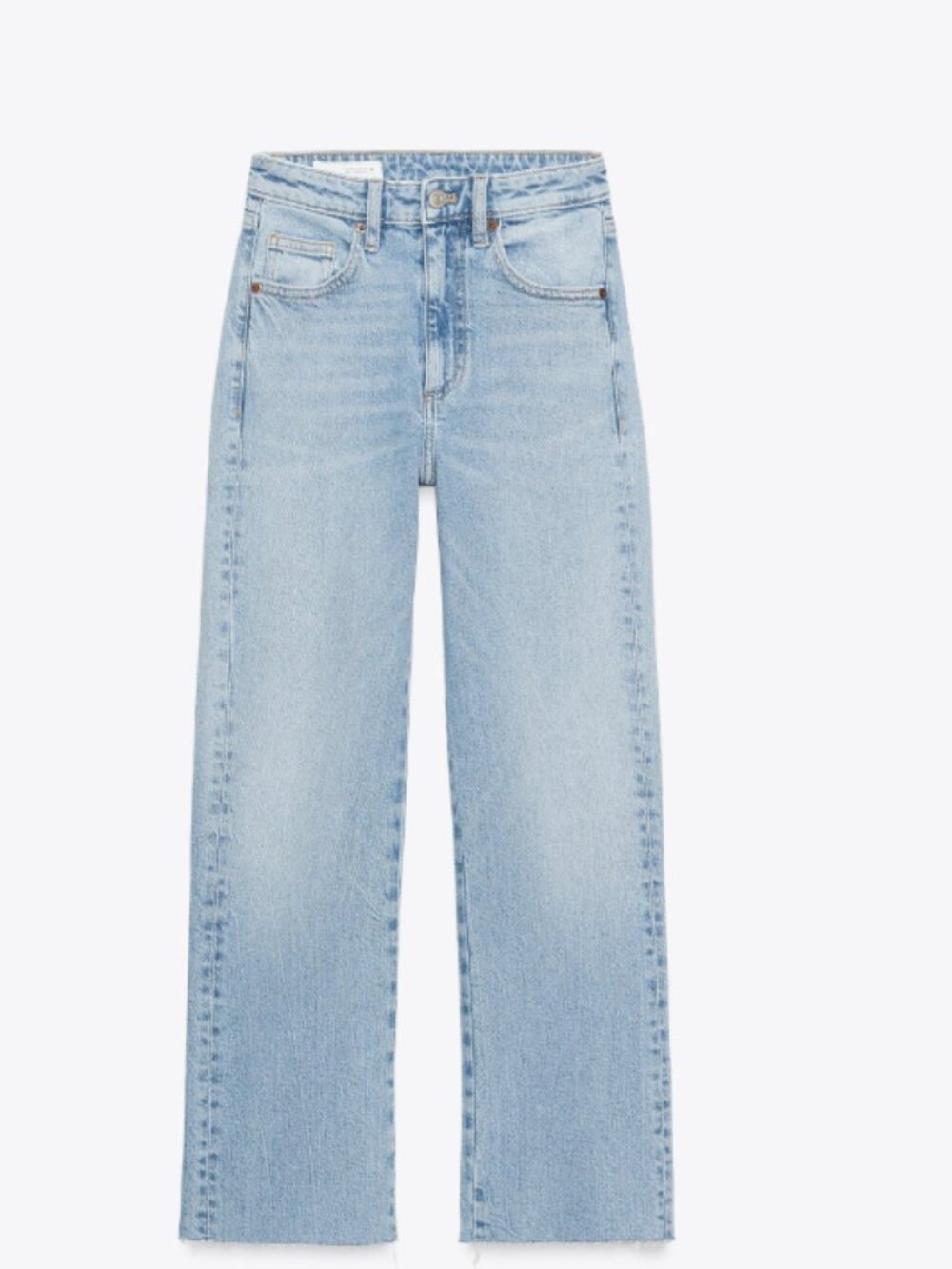Zara Light Washed Wide Leg Jeans Size 0